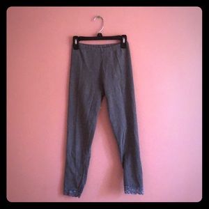 Grey Laced Leggings